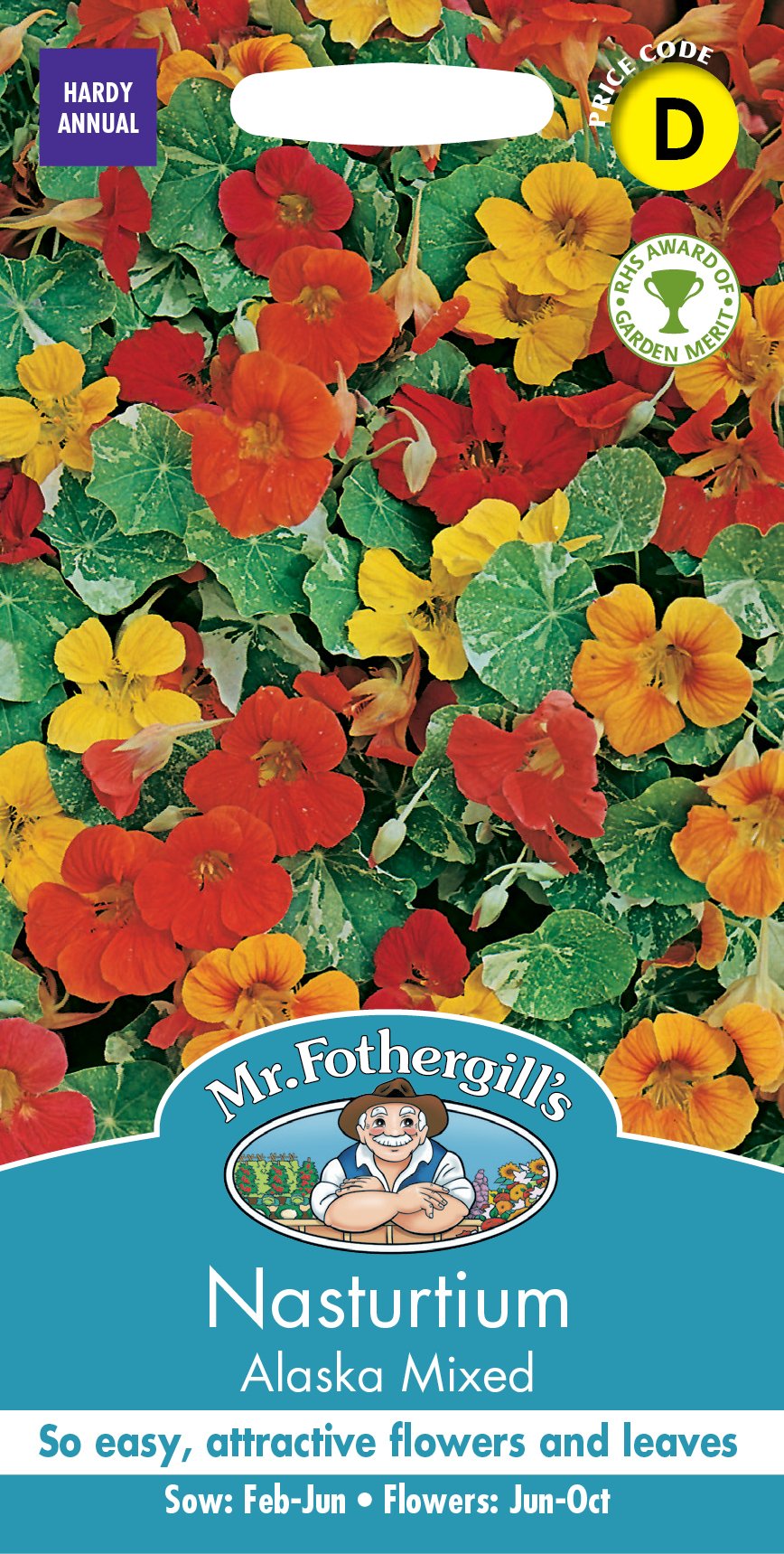 Fothergills Nasturtium Alaska Mixed