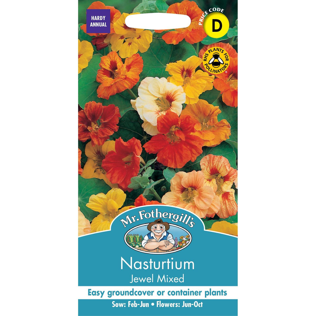 Fothergills Nasturtium Jewel Mixed