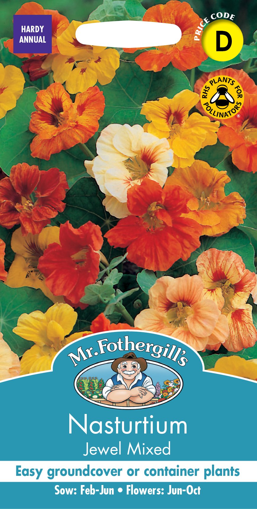 Fothergills Nasturtium Jewel Mixed