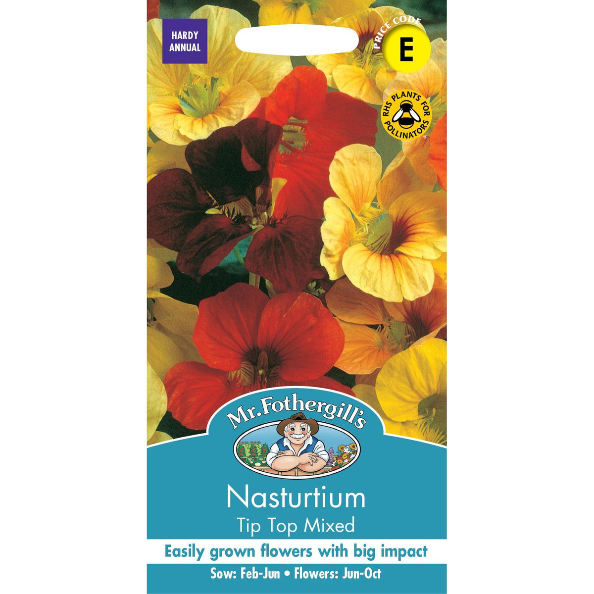 Fothergills Nasturtium Tip Top Mixed