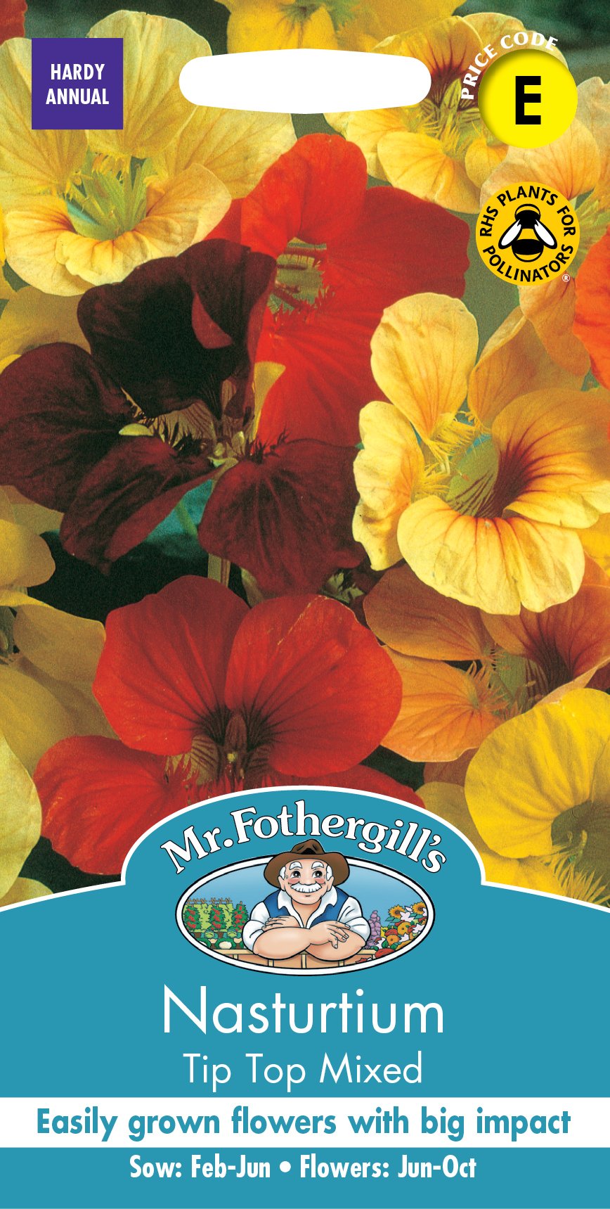 Fothergills Nasturtium Tip Top Mixed