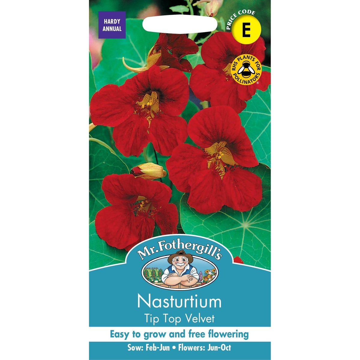 Fothergills Nasturtium Tip Top Velvet
