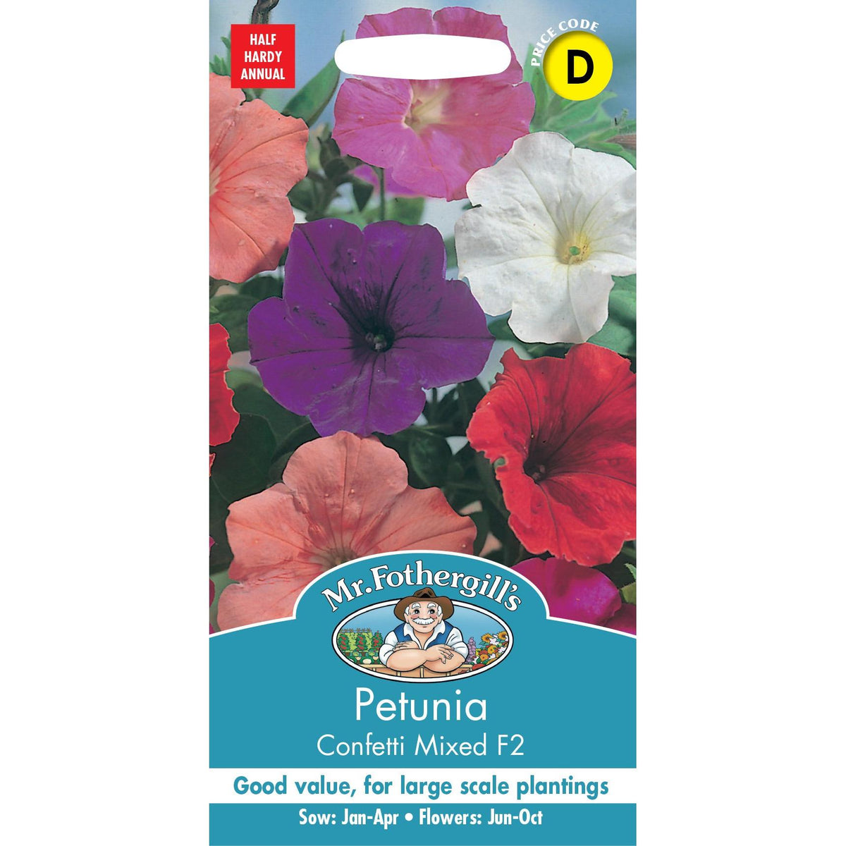 Fothergills Petunia Confetti Mixed F2