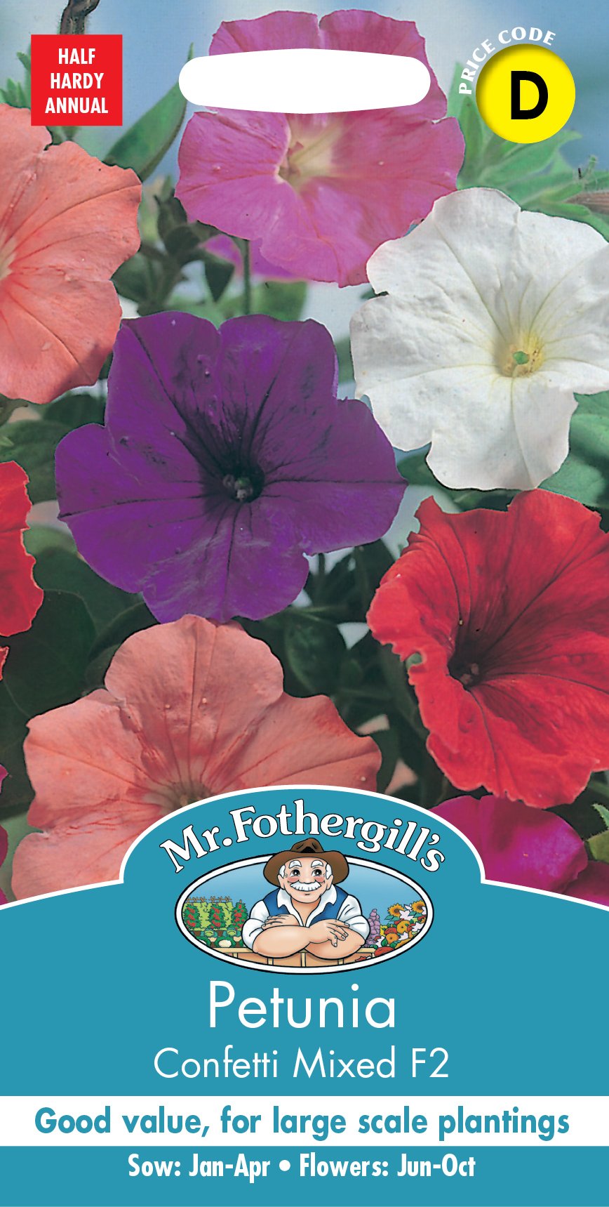 Fothergills Petunia Confetti Mixed F2