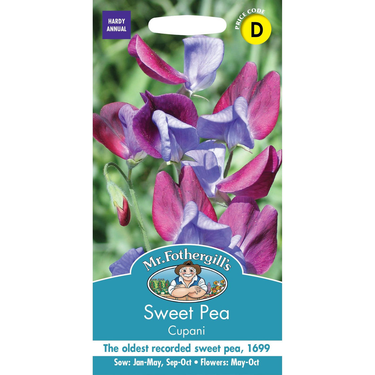 Fothergills Sweet Pea Cupani