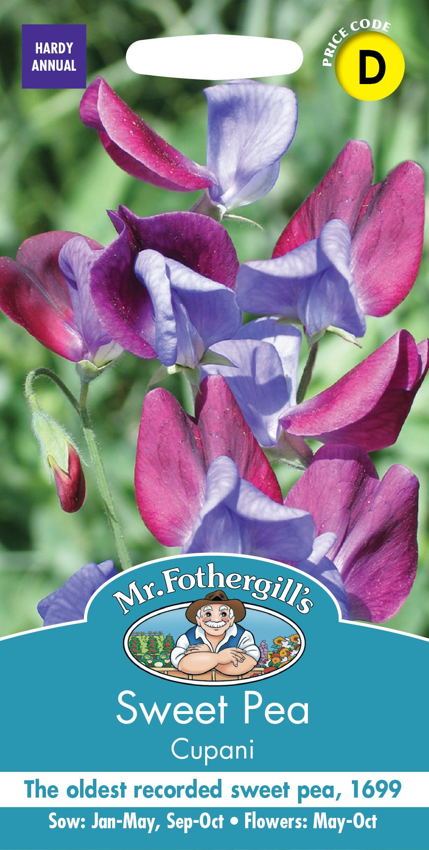 Fothergills Sweet Pea Cupani