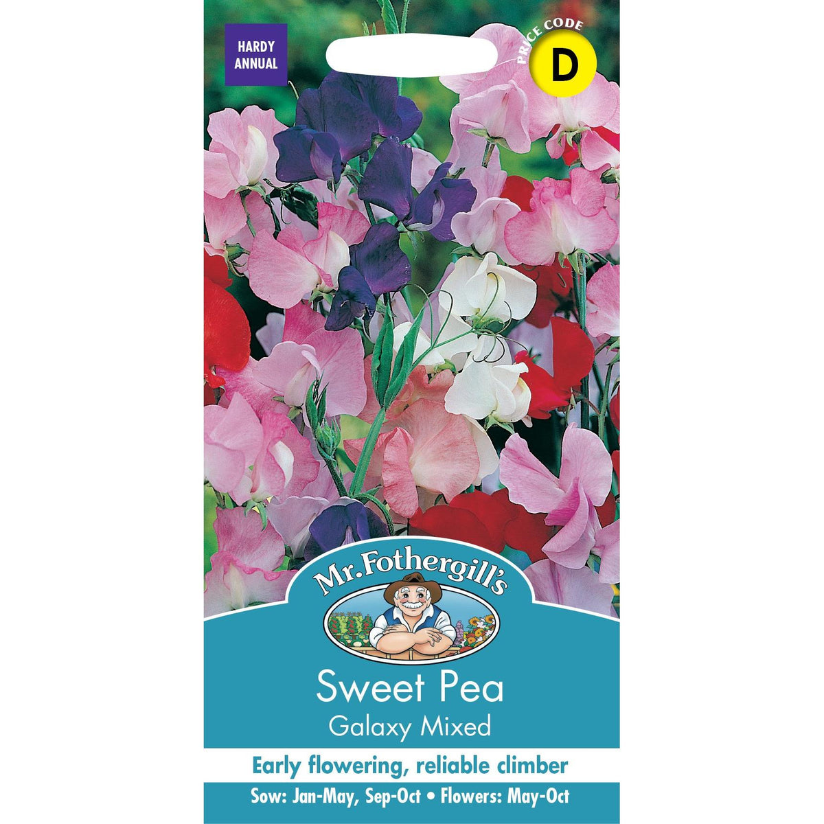 Fothergills Sweet Pea Galaxy Mixed