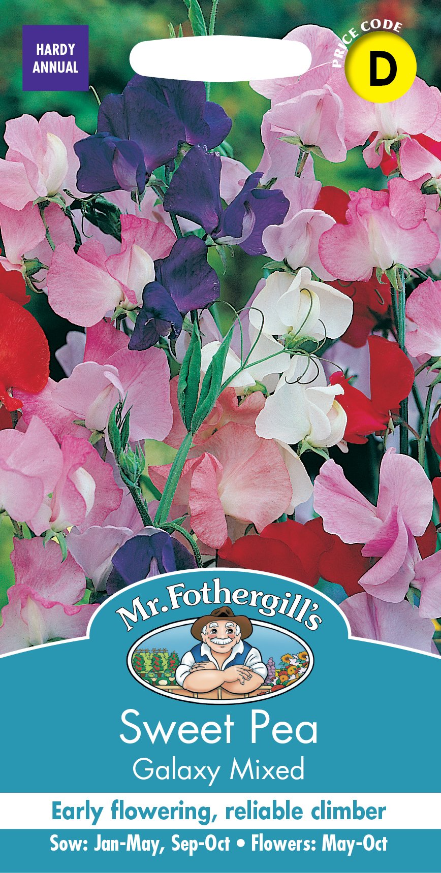 Fothergills Sweet Pea Galaxy Mixed