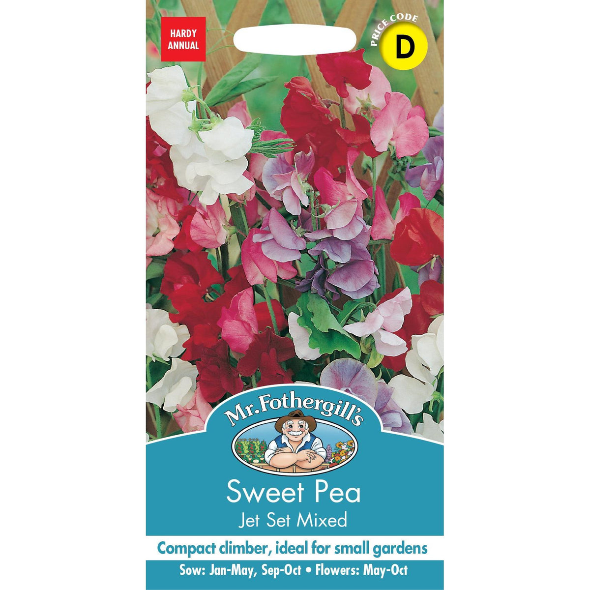 Fothergills Sweet Pea Jet Set Mixed