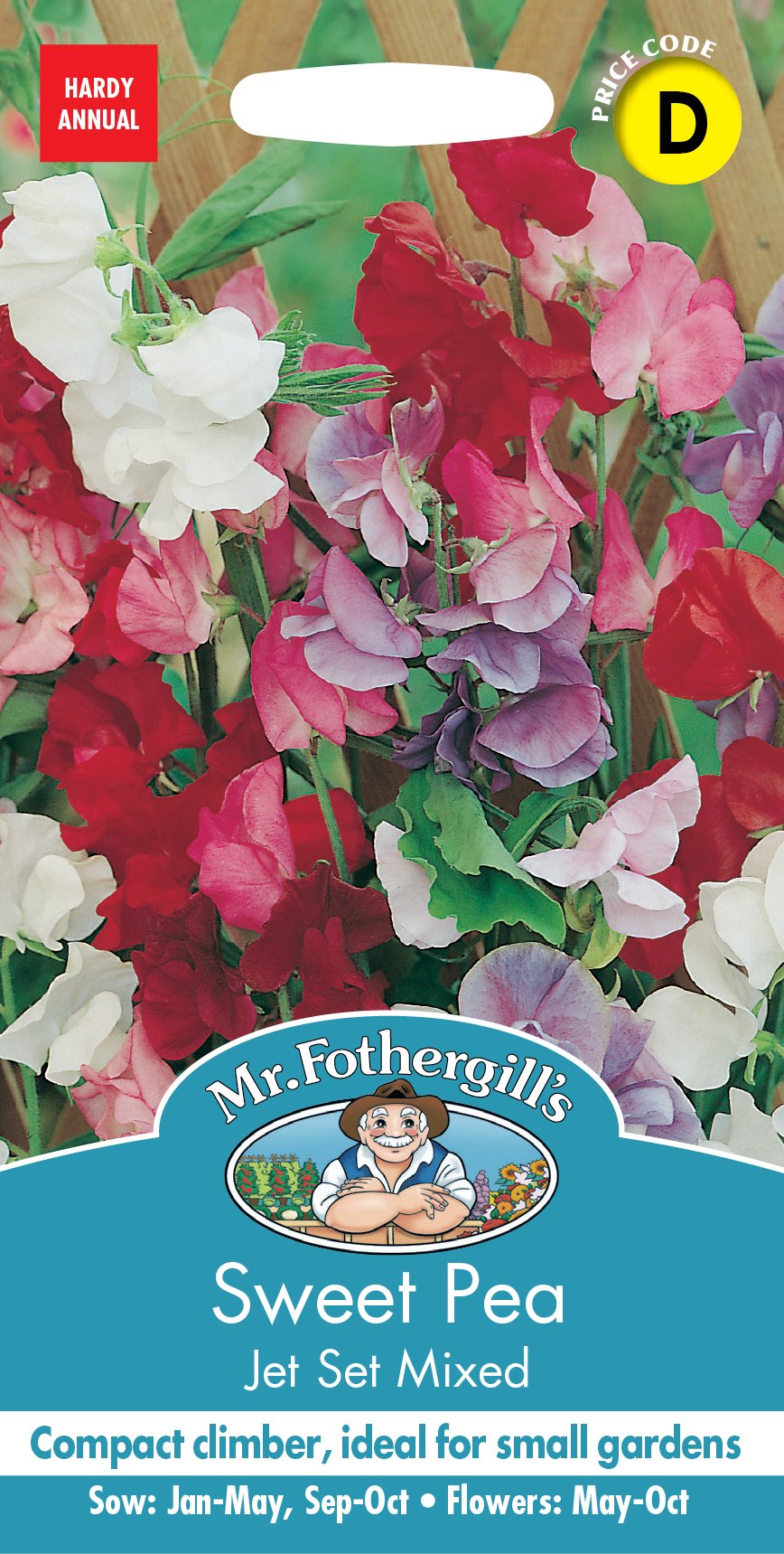 Fothergills Sweet Pea Jet Set Mixed