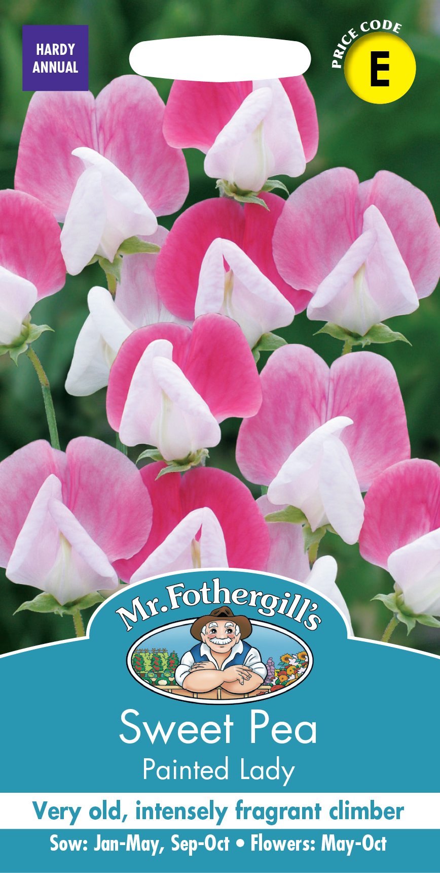 Fothergills Sweet Pea Painted Lady