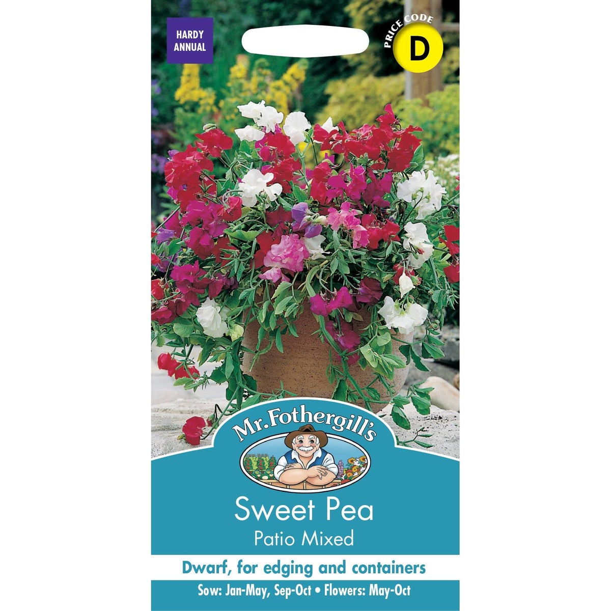 Fothergills Sweet Pea Patio Mixed