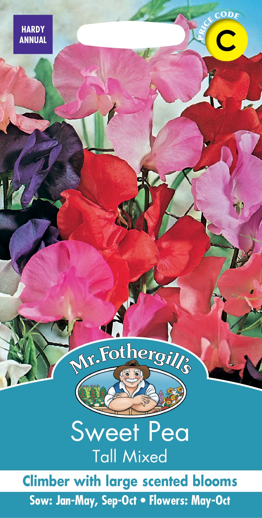 Fothergills Sweet Pea Tall Mixed