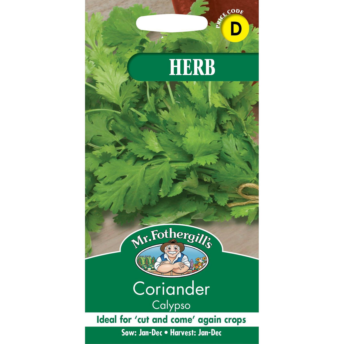 Fothergills Coriander Calypso Herb Garden