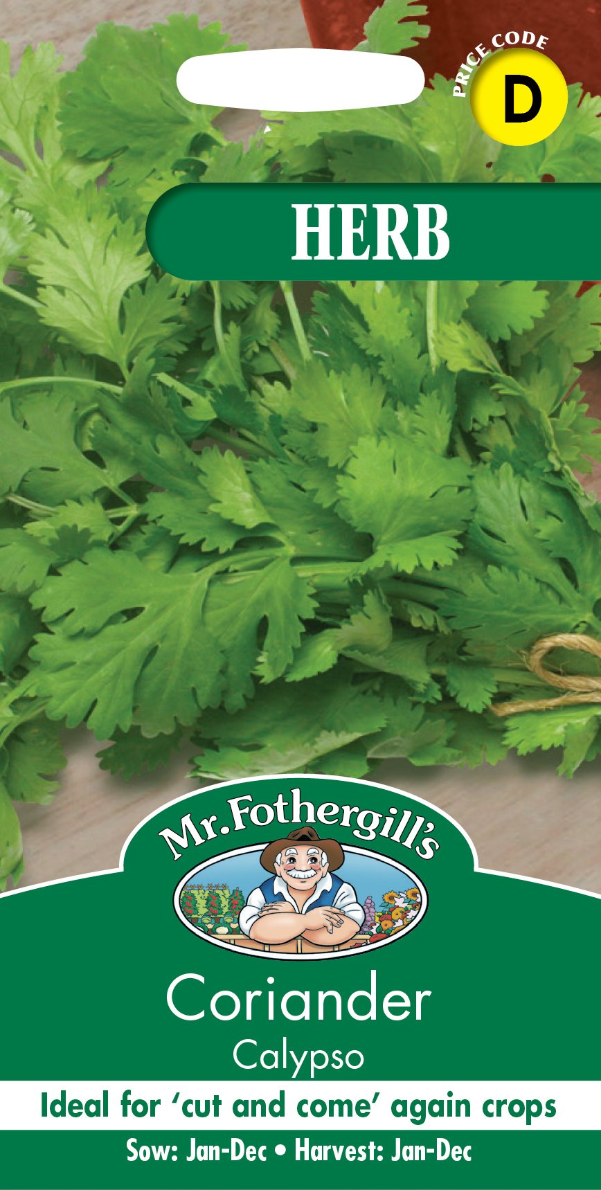 Fothergills Coriander Calypso Herb Garden