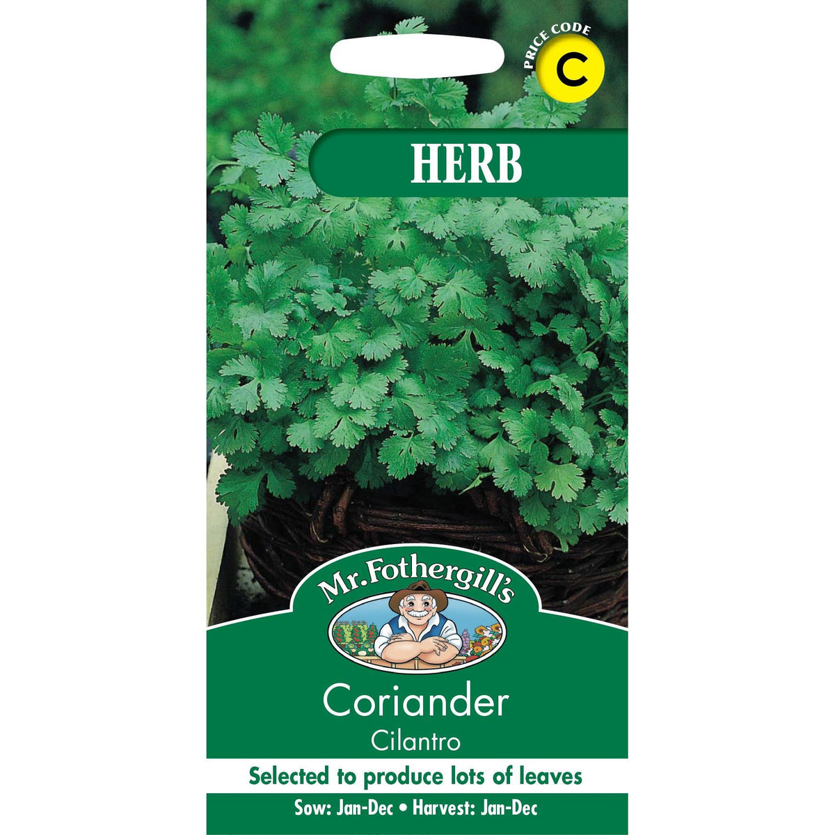 Fothergills Coriander Cilantro Herb Garden