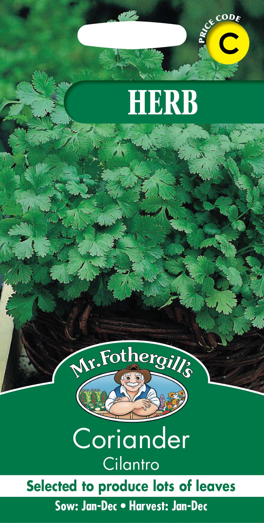 Fothergills Coriander Cilantro Herb Garden