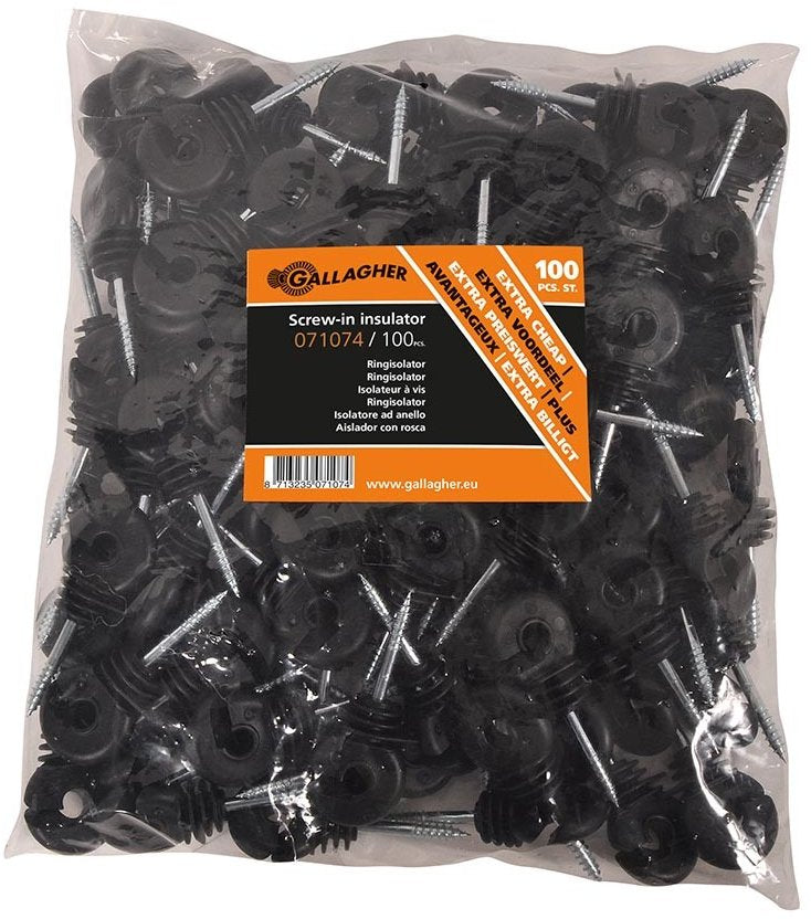 Gallagher Screw In Promo Insulator 100pk