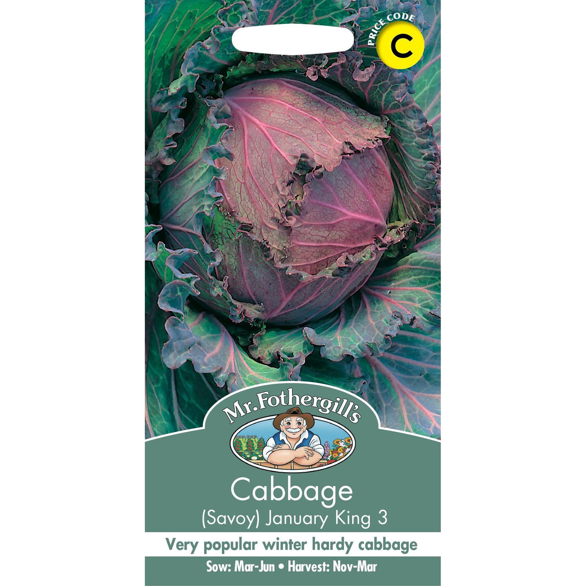 Fothergills Cabbage Savoy January King 3
