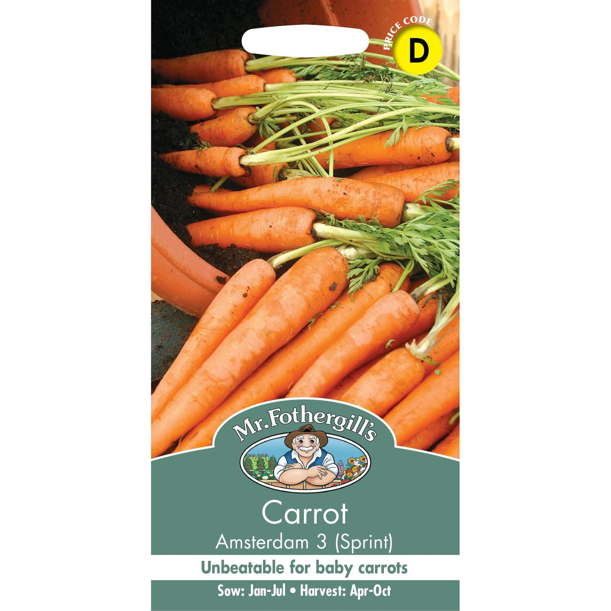 Fothergills Carrot Amsterdam 3 Sprint