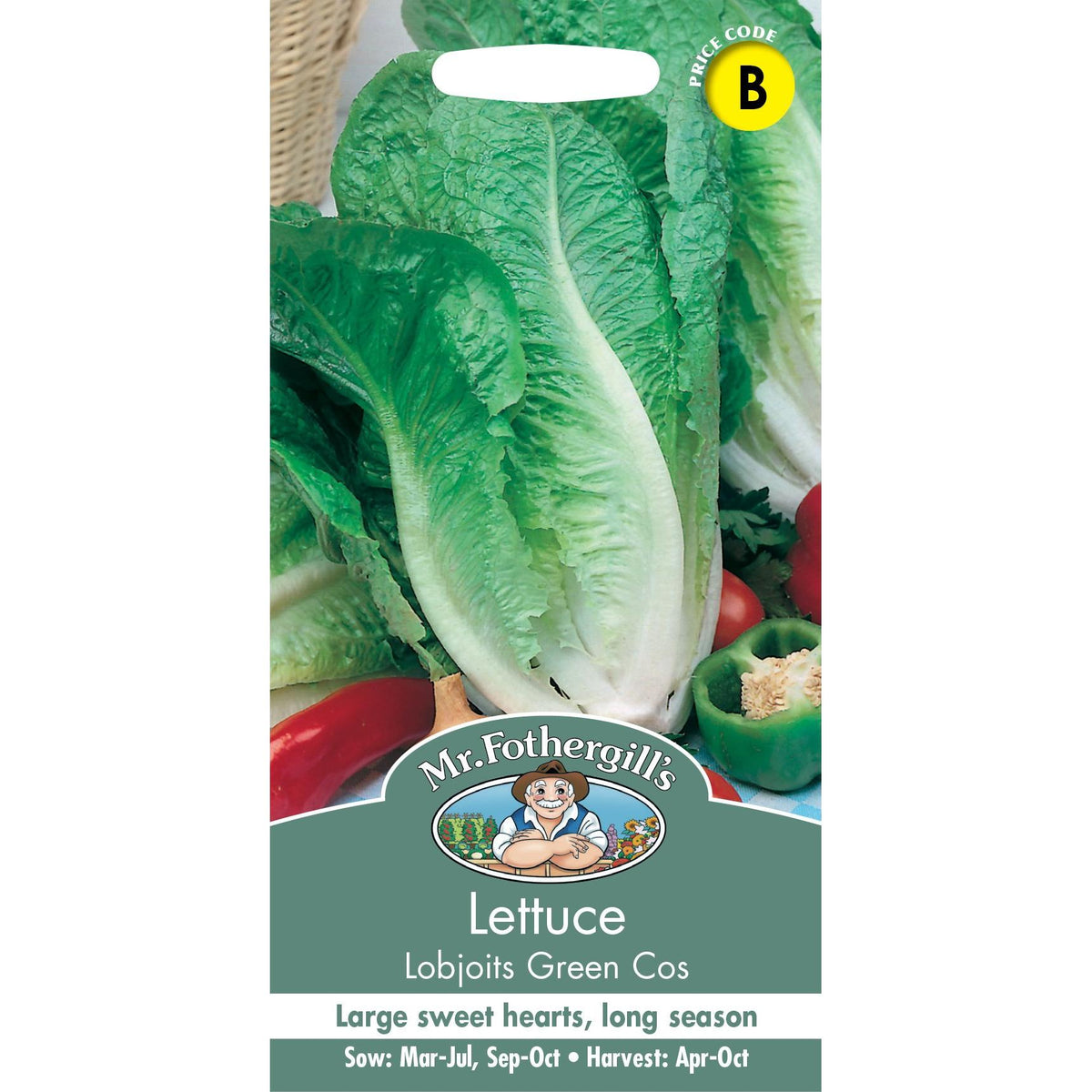 Fothergills Lettuce Lobjotis Green Cos