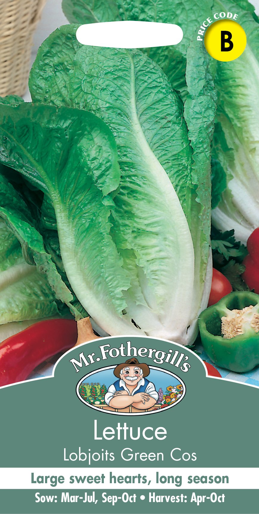 Fothergills Lettuce Lobjotis Green Cos