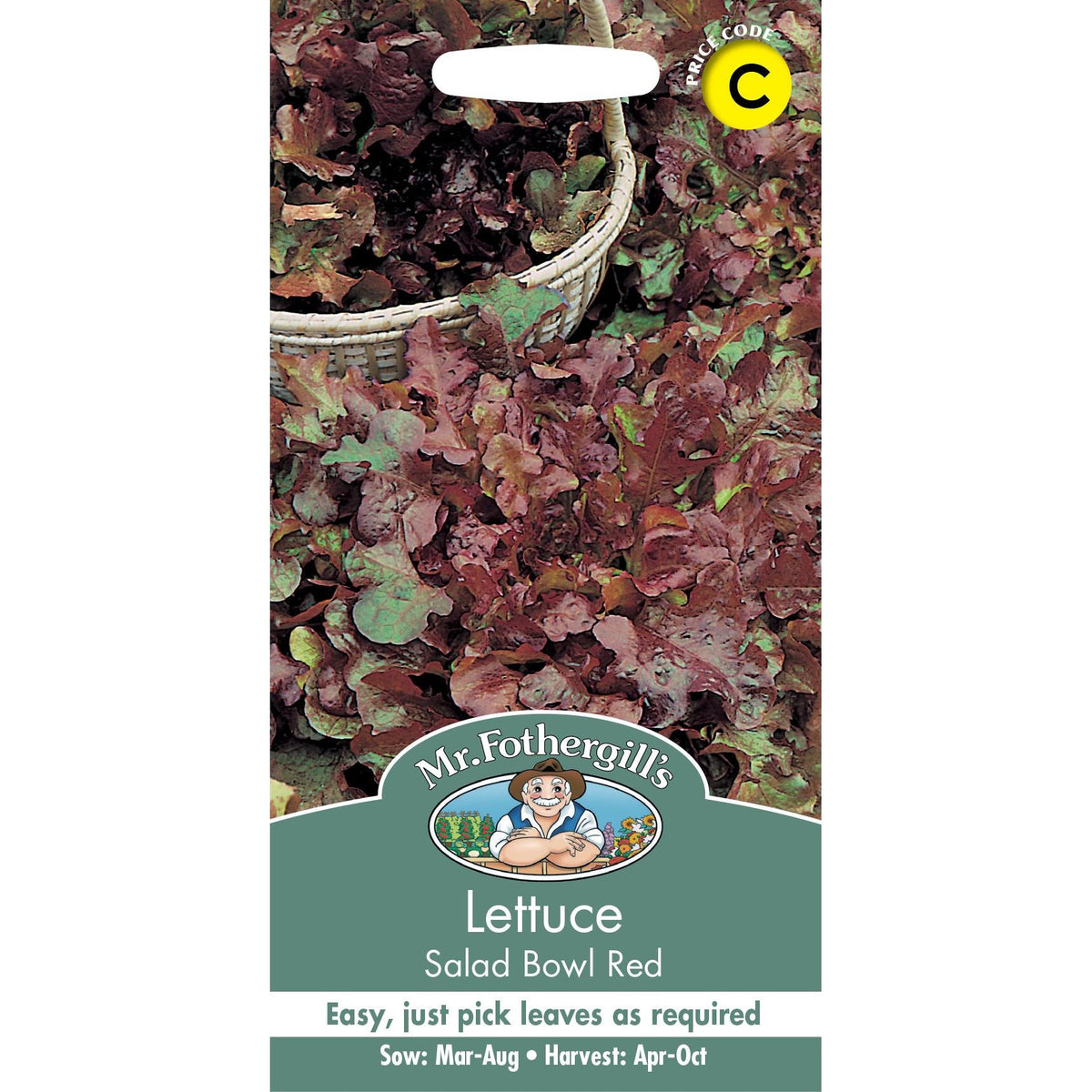 Fothergills Lettuce Salad Bowl Red