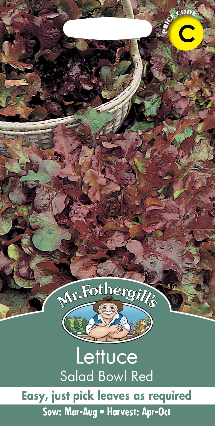 Fothergills Lettuce Salad Bowl Red