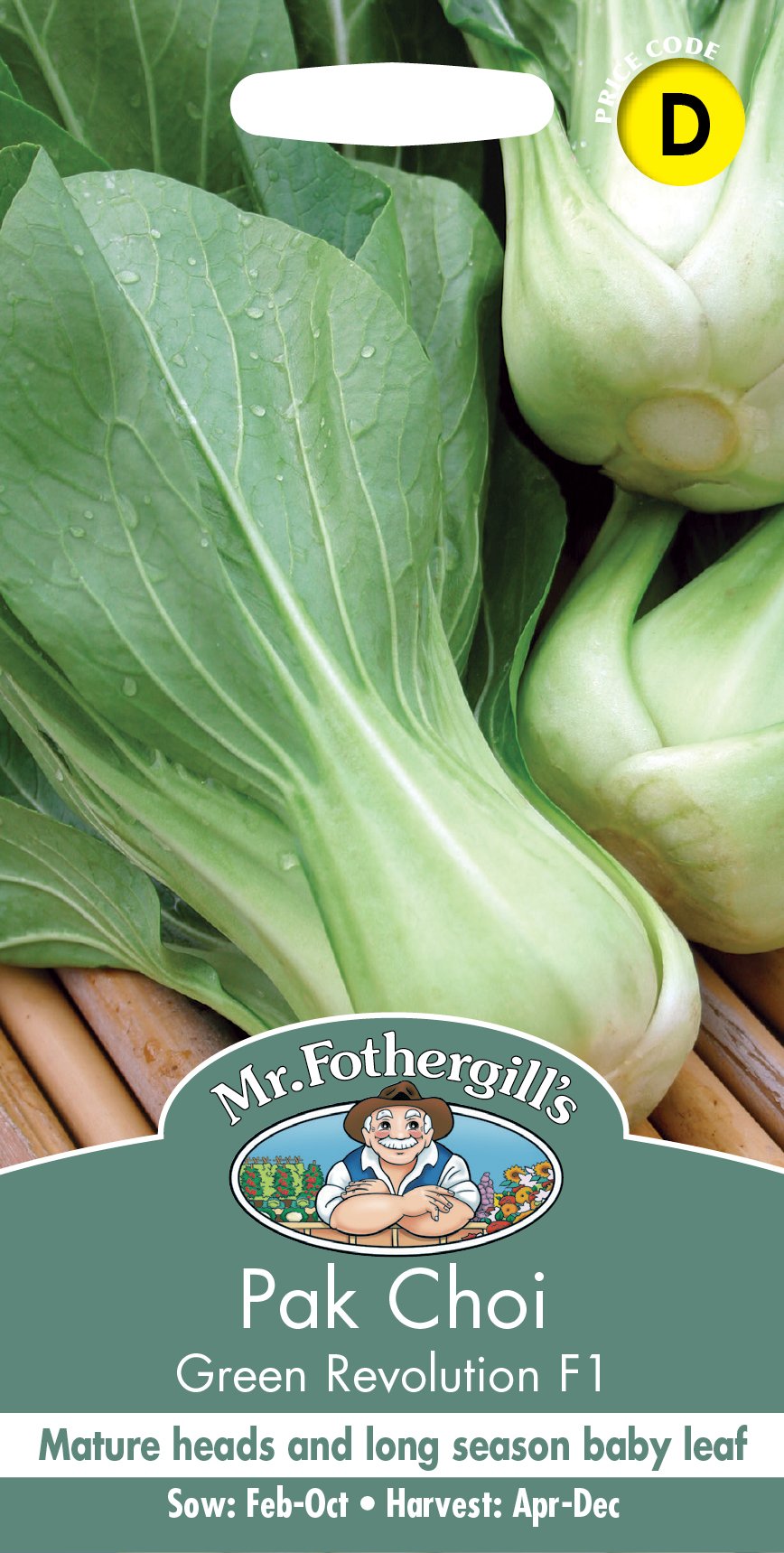 Fothergills Pak Choi Green Revolution F1