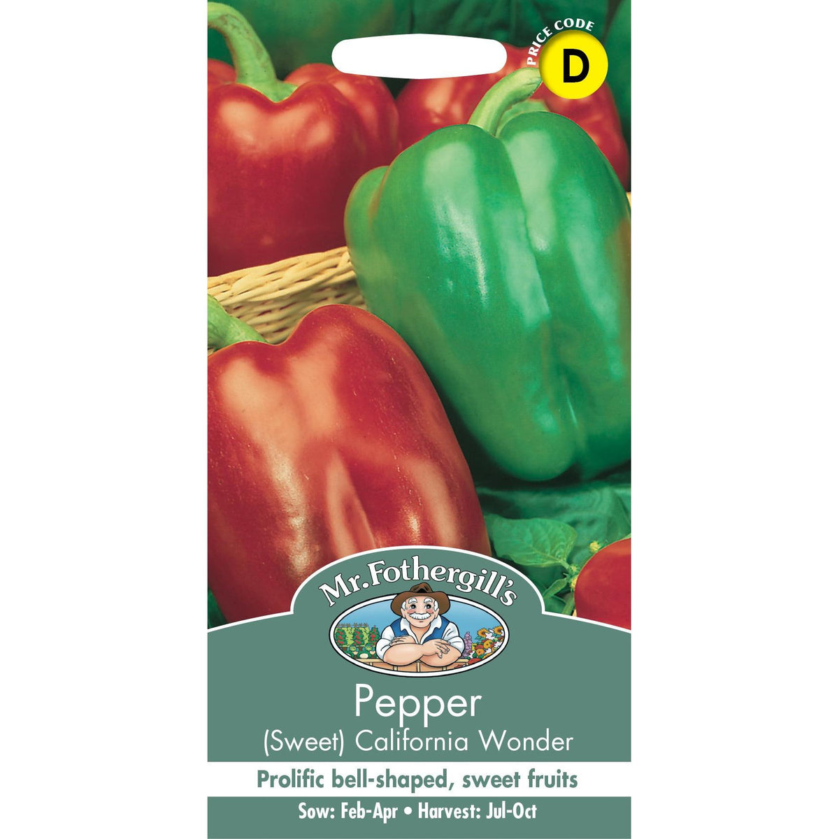Fothergills Pepper Sweet California Wonder