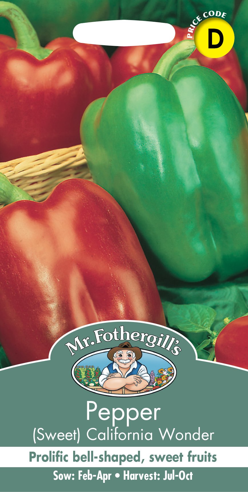 Fothergills Pepper Sweet California Wonder