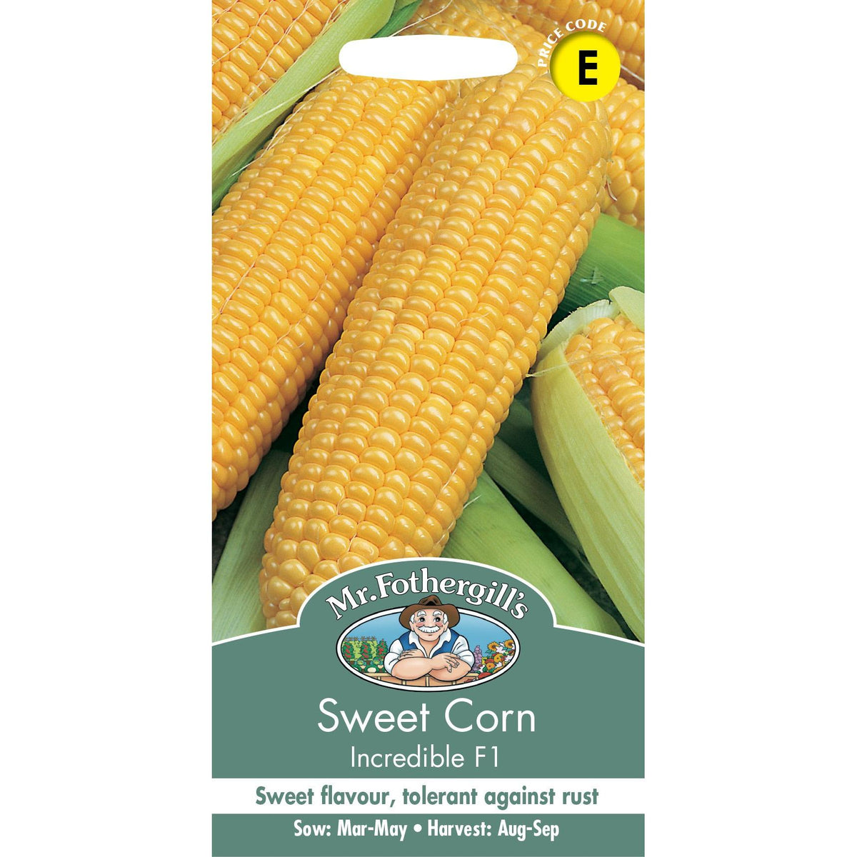 Fothergills Sweet Corn Incredible F1