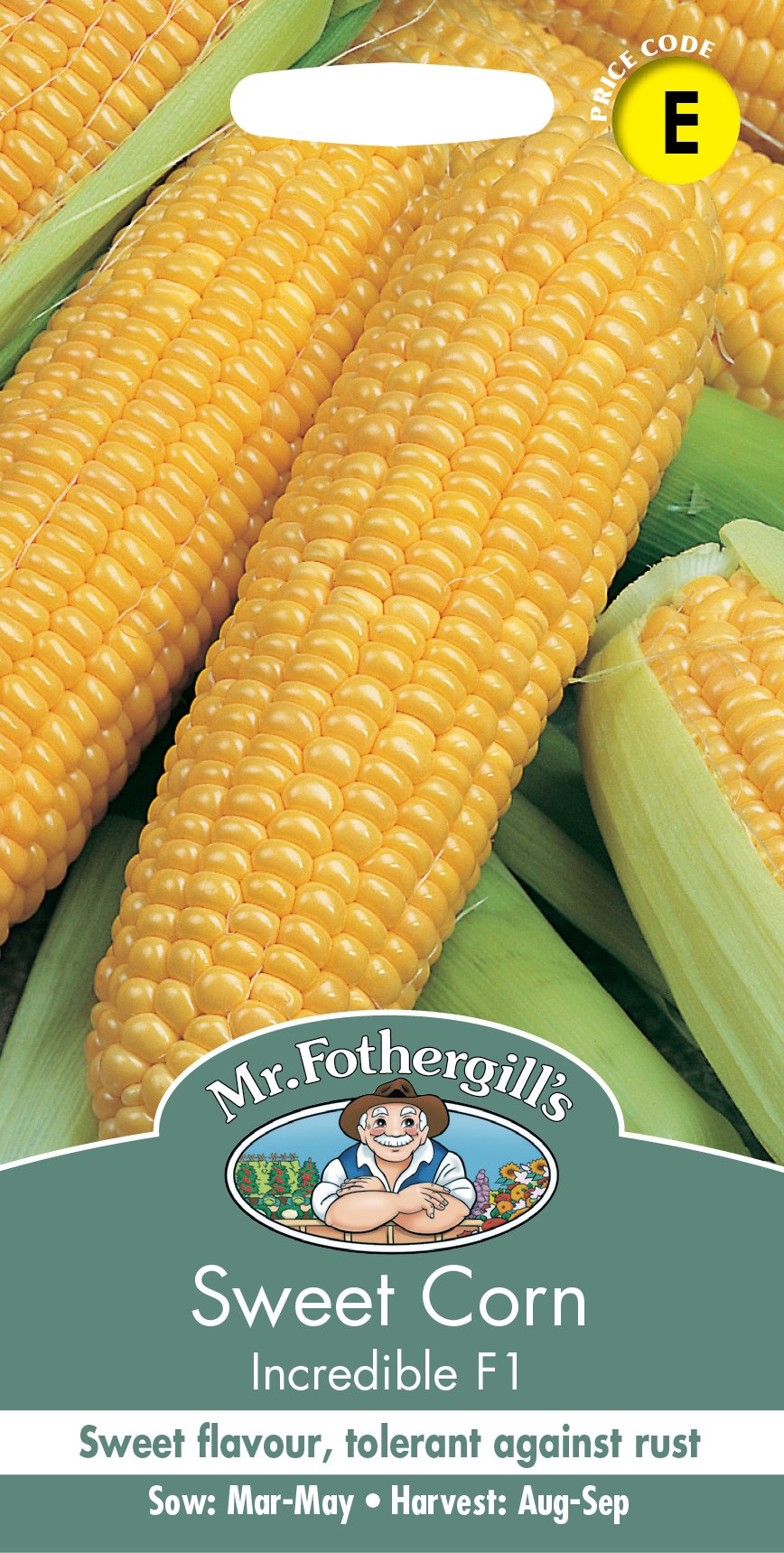 Fothergills Sweet Corn Incredible F1