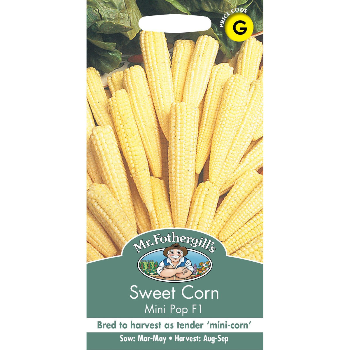 Fothergills Sweet Corn Minipop F1