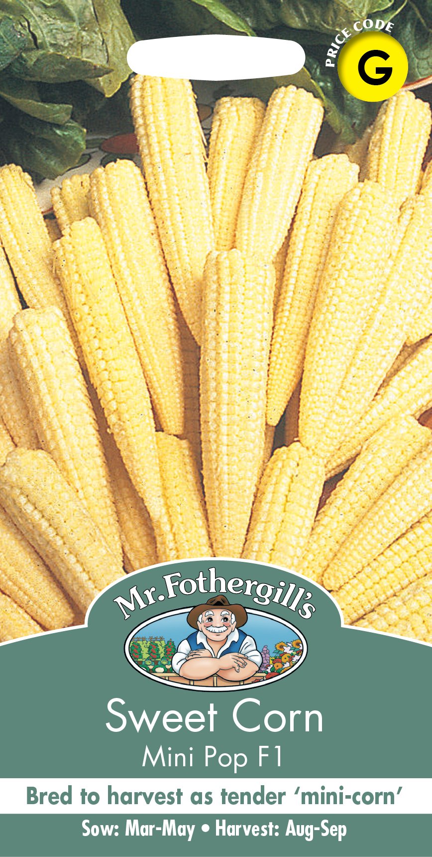 Fothergills Sweet Corn Minipop F1