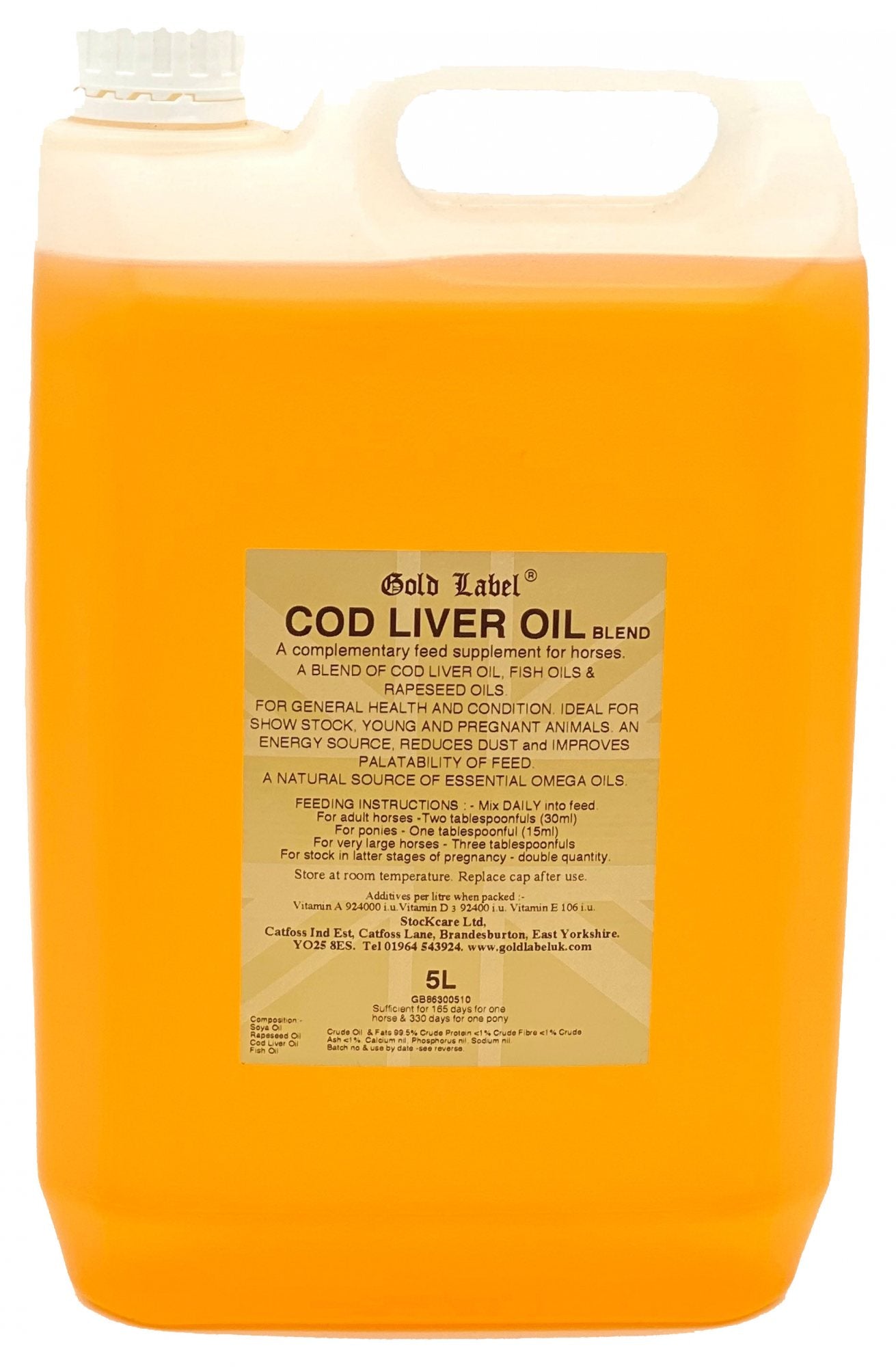Gold Label Cod Liver Oil - 5ltr