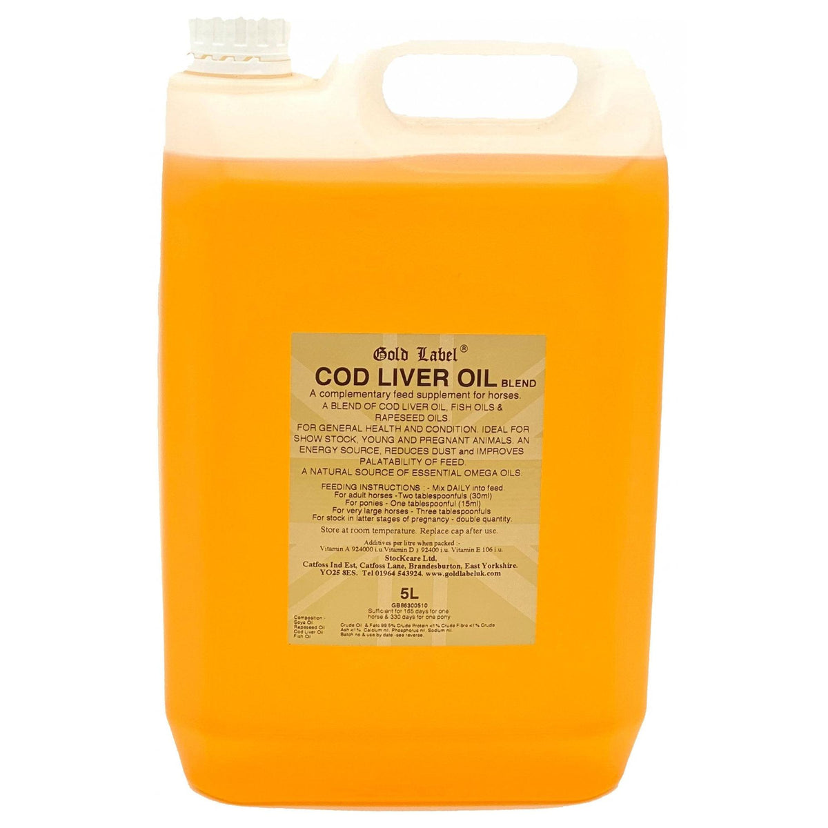 Gold Label Cod Liver Oil - 5ltr