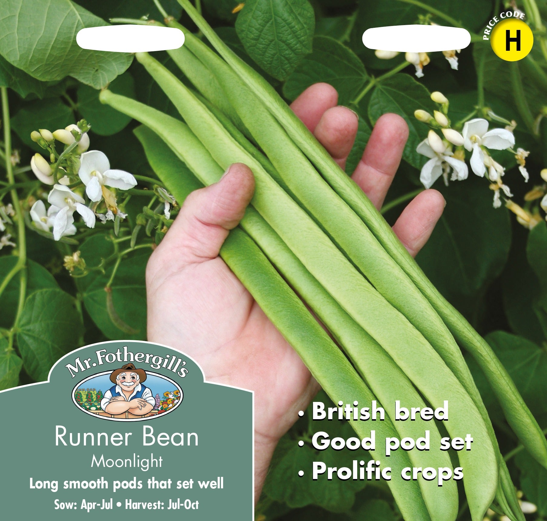 Fothergills Runner Bean Moonlight