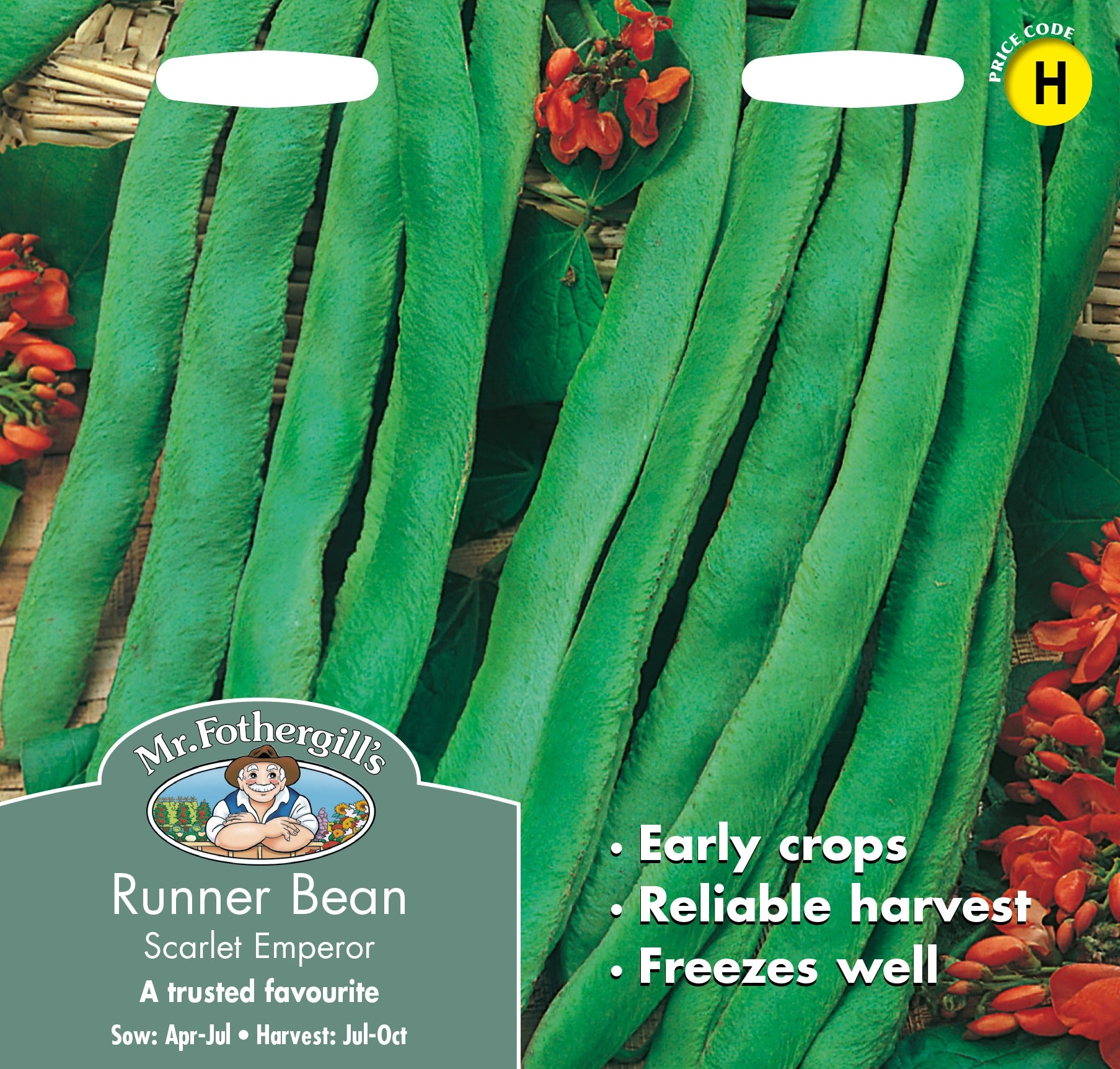 Fothergills Runner Bean Scarlet Emperor