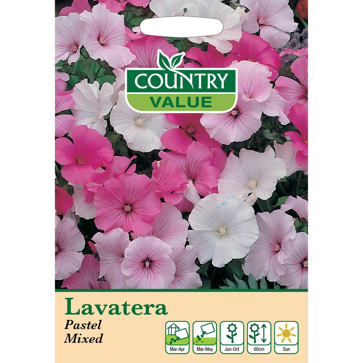 Lavatera Pastel Mix C V Seeds