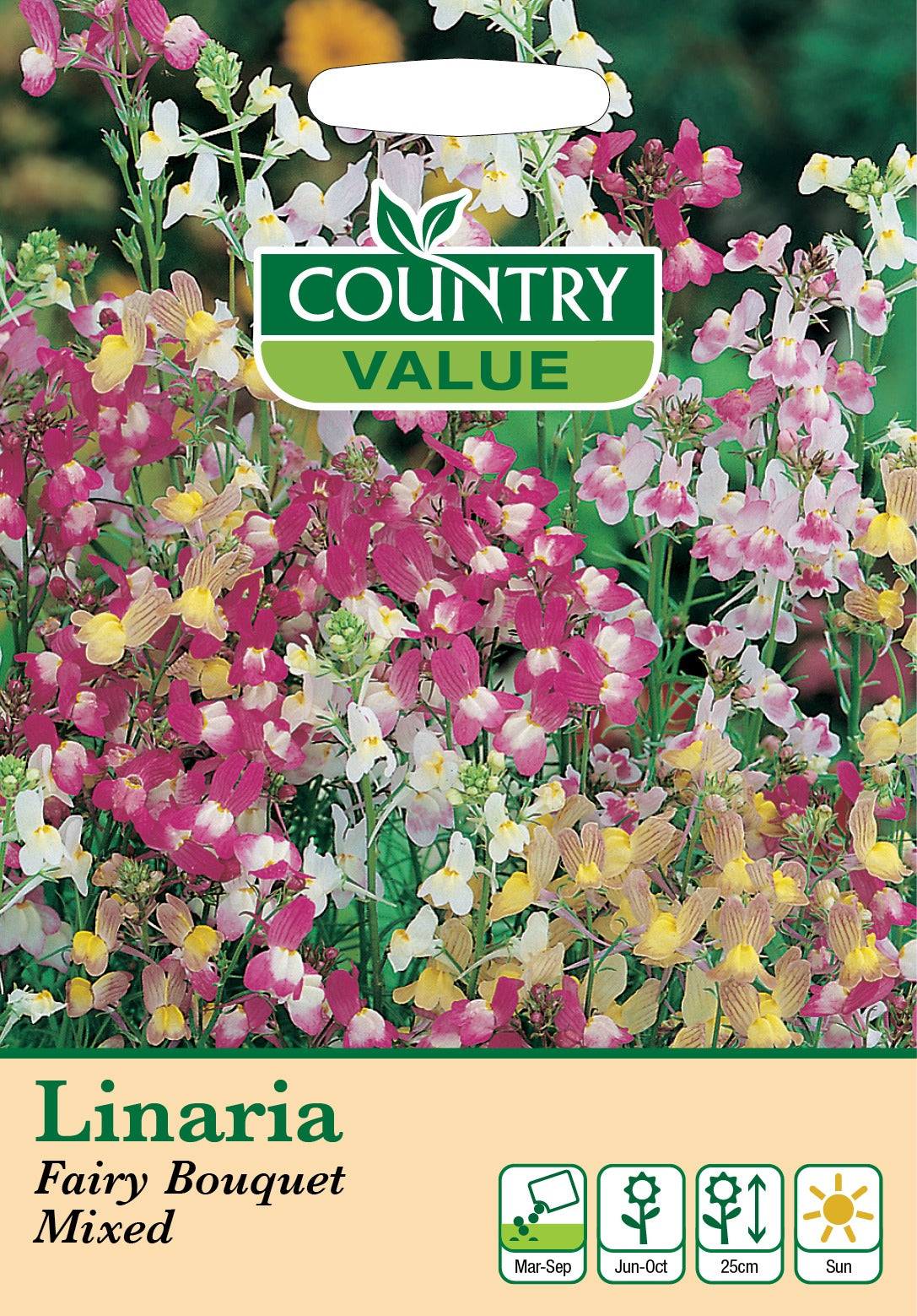 Linaria Fairy Bouquet Mixed C V Seeds