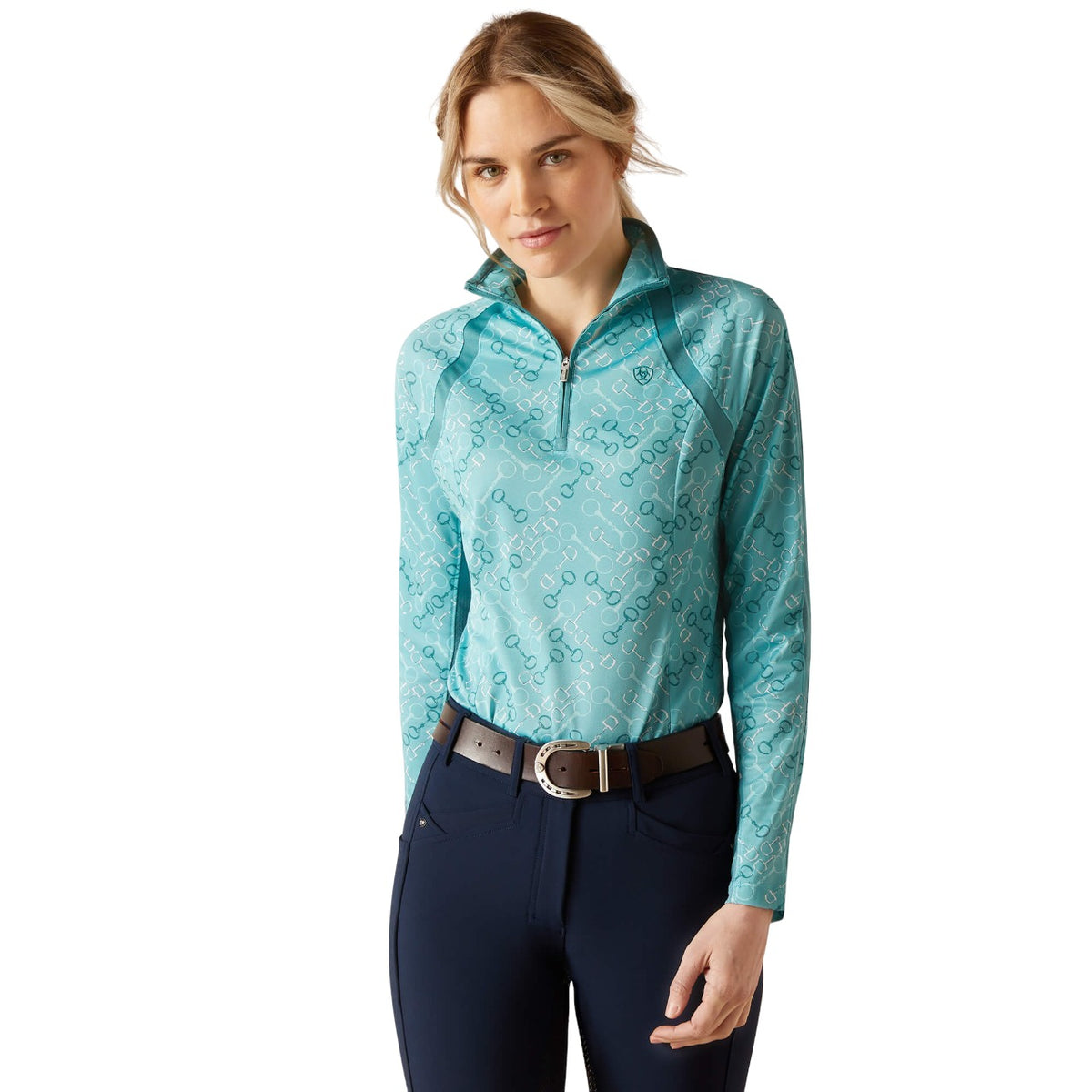 Ariat Women's Sunstopper 3.0 1/4 Zip Baselayer