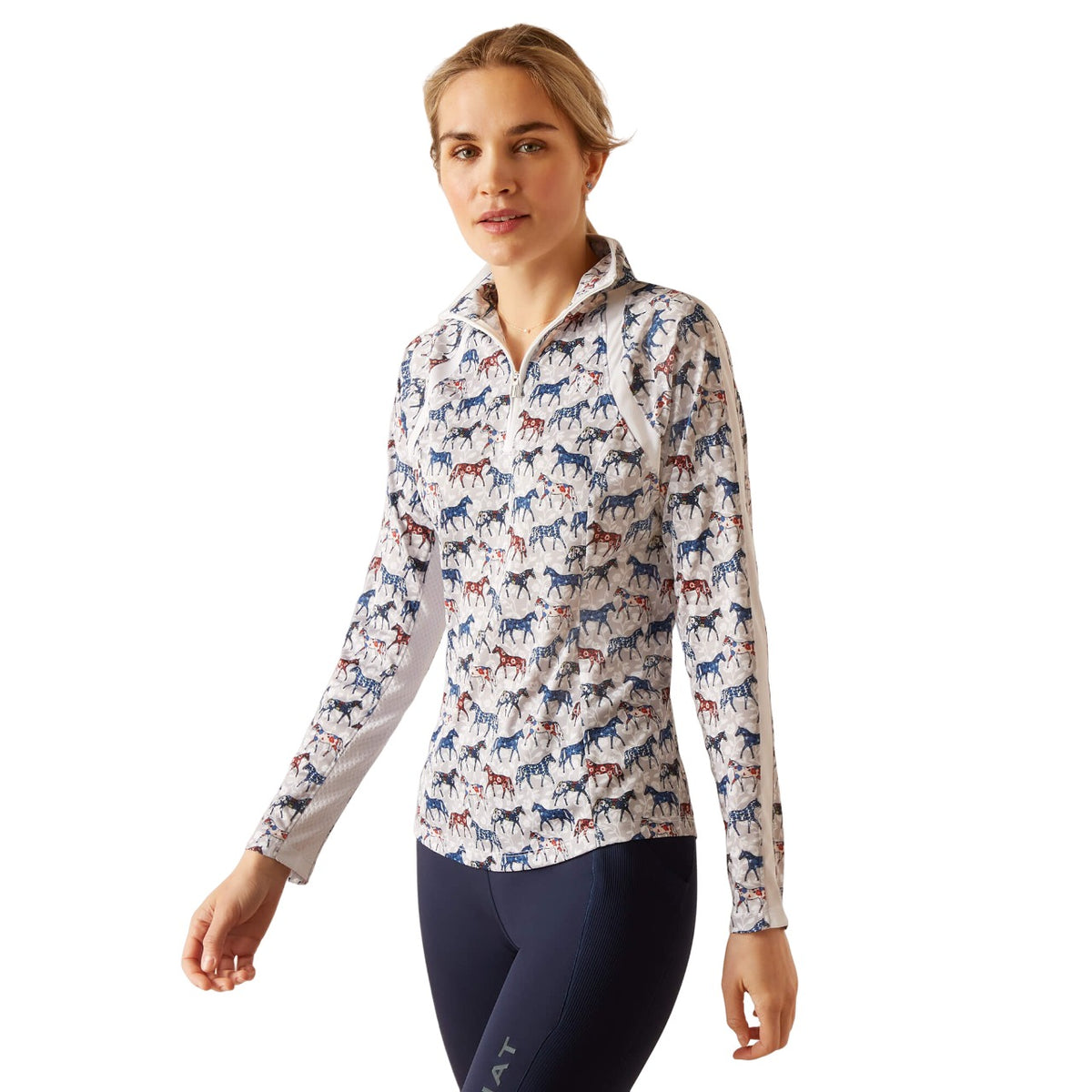Ariat Women's Sunstopper 3.0 1/4 Zip Baselayer