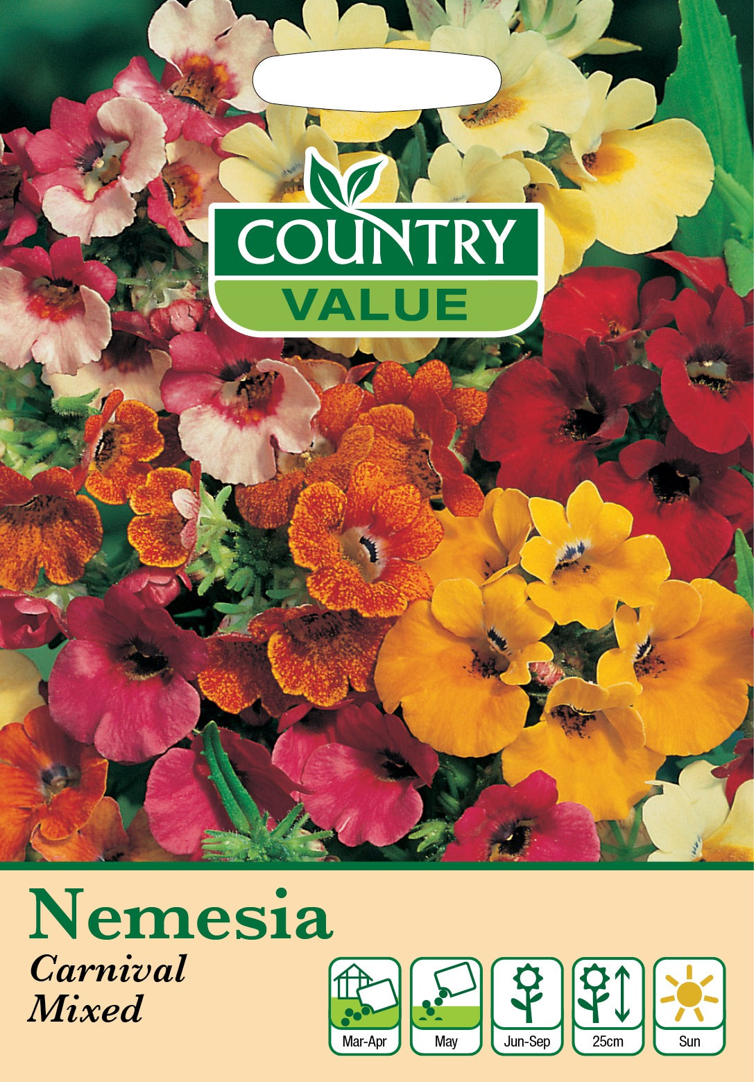 Nemesia Carnival Mixed Cv Seeds