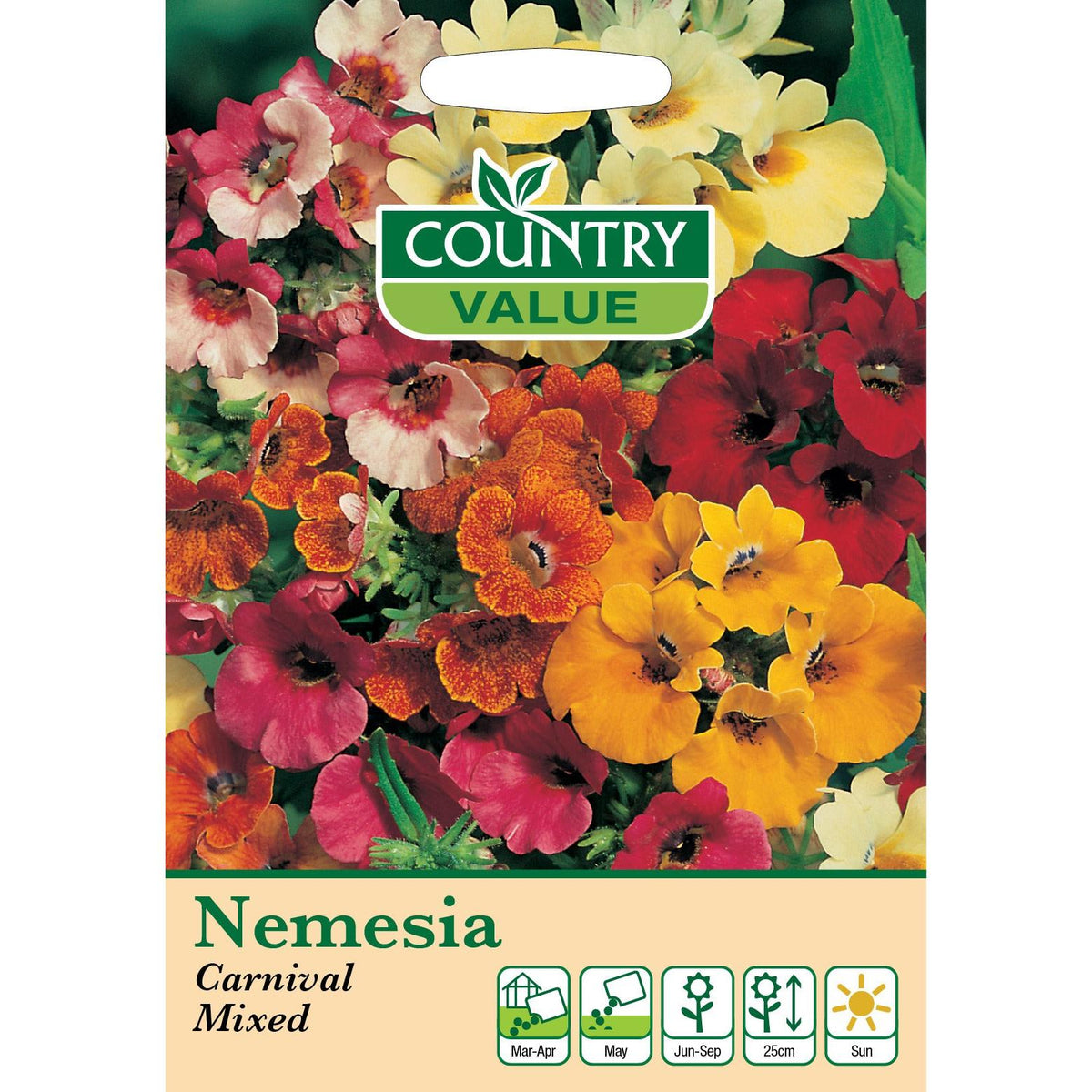 Nemesia Carnival Mixed Cv Seeds