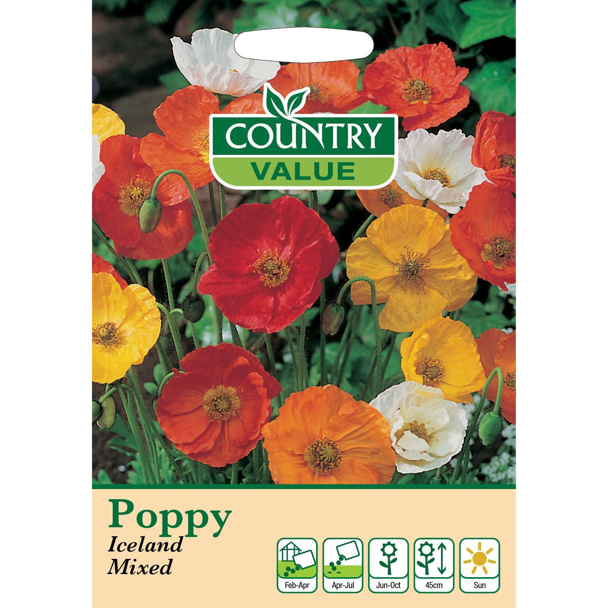 Poppy Iceland Mixed C V Seeds