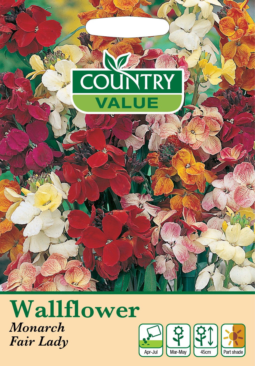 Wallflower Monarch Fairlady C V Seeds