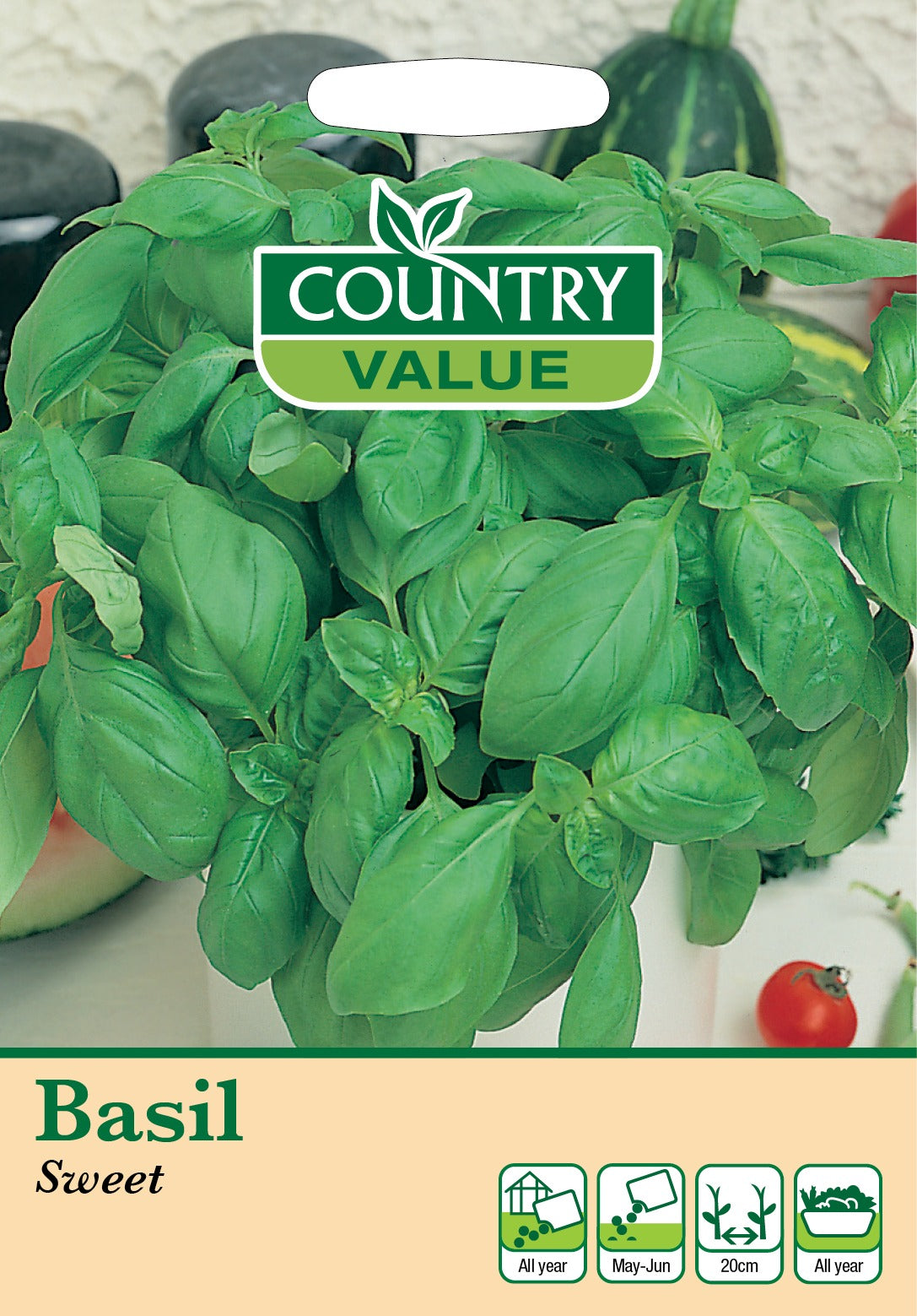 Basil Sweet C V Seeds