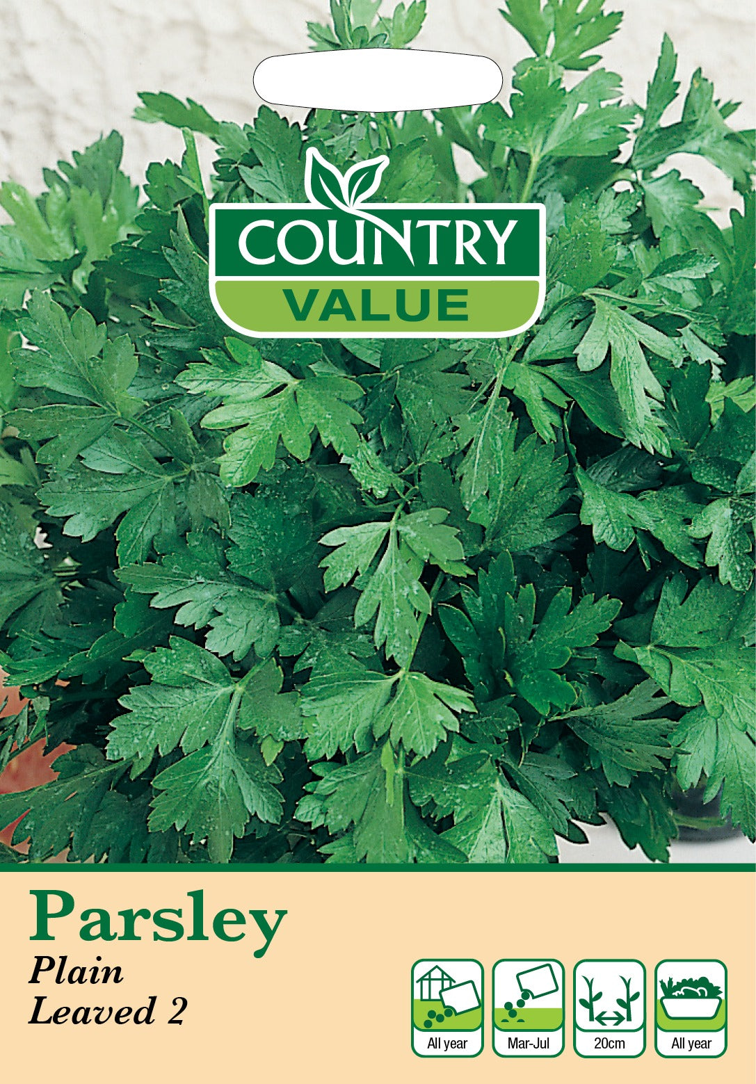 Parsley Plain Leaved 2 C V Seeds