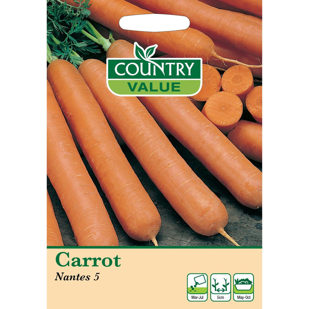 Carrot Nantes 5 C V Seeds